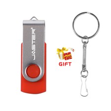 128GB 64GB 32GB USB2.0 Flash Drive Free Custom Logo Metal Swivel Keychain Case picture