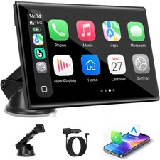 Carplay Screen for Car, 7 inch Wireless Carplay & Android Auto（Black） picture