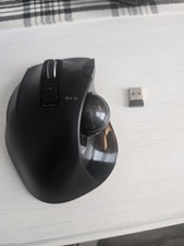 ELECOM EX-G Left-Hand Wireless Trackball Mouse w/ USB Receiver picture