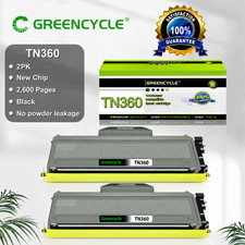 2PK TN360 TN-360 Toner Cartridge For Brother HL-2140 HL-2150N HL-2170W MFC-7320 picture