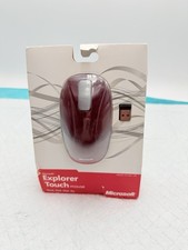 Microsoft Explorer Touch Mouse 1490 USB Wireless Dark Red New Open Box picture