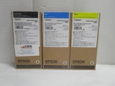EPSON T6931 T6932 T6934 ULTRA CHROME XD SC T3000 5000 7000 3070 LOT OF 3 NEW picture