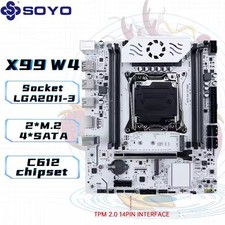Motherboard SOYO X99 DDR4 LGA2011-3, M slot, White Cooling Armored, SATA 3.0 picture