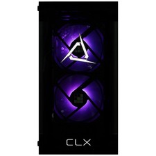 CLX Karnak Micro Tower Black, Tempered Glass, Includes 5 RGB Fans, no PSU, MATX picture