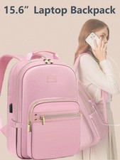 Cute Pink Women Laptop Backpack 15.6