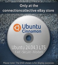 Ubuntu Cinnamon 24.04.3 LTS Live Install DVD Latest NEW VERSION FLORIDA SHIPPER picture