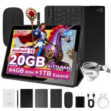 10.1 inch Android 15 Tablets HD Touchscreen Octa-Core 20GB+64GB Dual Camera US picture