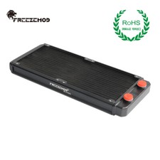 FreezeMod 120mm 240mm 360mm Radiator Aluminum G1/4 Threads Water Cooling Black picture