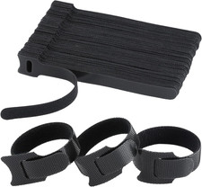 MVYC 120PCS 6 Inch Reusable Cable Ties Wire Cord 6 (Black), Black picture