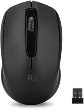 Rii Wireless Mouse, 2.4G Portable Computer Mice for PC, Laptop, 65W, black picture