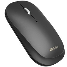 Buffalo FLEXUS Wireless Mobile Mouse Bluetooth 3-Button Black (BSMBB335NBK) picture