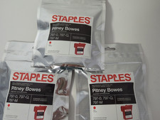LOT OF 3 STAPLES  PITNEY BOWES  SIP-K700 797-0, 797-Q, 797-M RED picture