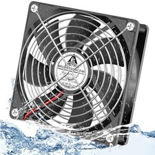 GDSTIME 120mm x 25mm 12V DC IP67 Waterproof Fan 2Pin Dual Ball High Speed picture