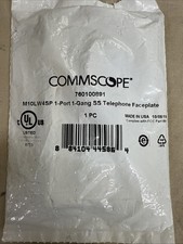 Commscope M10LW45SP 1 Port 1 Gang SS Telephone Faceplate Stainless Steel picture