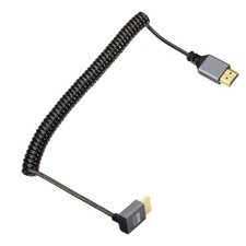 CY  4K 60hz HDMI 2.0 Male to HDMI Male Stretch Coiled Cable for HDTV picture