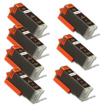 7 PK Black Printer Ink + chip fits for PGI-250XL 250 MG5420 MG5520 MG5522 MG5620 picture