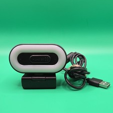 Etubby UHD 2K USB Webcam Built-in Microphone Clip-On Stand Black White picture