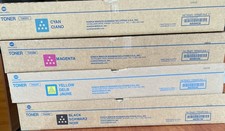Konica Minolta TN629 Genuine Magenta, Cyan, Black, Yellow Toner Cartridge Set... picture