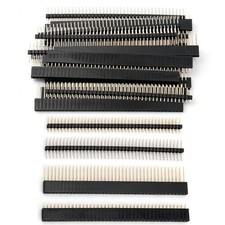 20 PCS 4in1 Prototyping Header Kit 1x40 Pin 2.54mm Gold Plated Male Female picture