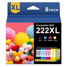 8 Pack T222XL 222XL Replacement Ink Cartridges for Epson WF-2960 XP-5200 Printer picture