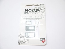 Black Nano Sim Micro Sim Standard Sim Card Adapter for iPhone 3GS 4 4S 5 5S 5C picture