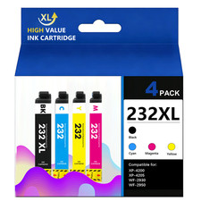 232XL Ink Cartridge 4 Pack Replacement for Epson WorkForce/ Home  Series picture