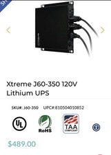 Xtreme J60-350 Power Conversion Lithium Ion UPS 350va/200w 120V picture