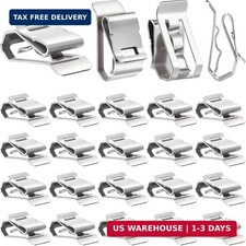 200 Pcs Solar Wire Clips Stainless Steel S Clip, 0.2 to 0.3 Inch picture