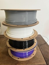 Overture Petg 3D Printer Filament- Black, White, Purple, and Gray picture