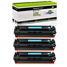 3PK 201X CF401X Cyan High Yield Color Toner Fit For HP LaserJet M277n M252 M252n picture