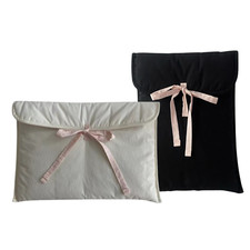 Puffy Laptop Sleeve for Women, Aesthetic Quilted Soft Pillow Laptop Carrying Bag picture