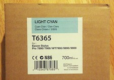 12-2022 NIB EPSON T6365 Light Cyan Ink 700ml for Stylus Pro 7890/7900/9890/9900 picture