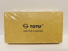 TOTU -TT-HB100C USB C Hub, 9 in 1 Triple Display Docking Station- Silver- NEW picture