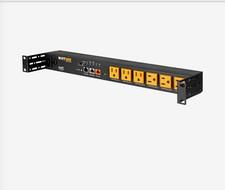 WattBox IP Power Conditioner 6-Outlet Rack Mountable PDU, Black/Orange WB-IPVM-6 picture