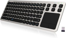 Teclado Inalambrico Con Mouse Integrado Tactil, 2.4G, Tamaño ultra compacto, USB picture