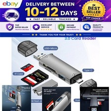 6 in 1 USB 3.0 Card Reader SD TF Micro USB Type-C OTG Adapter High-Speed Memory picture