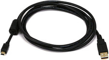 3-Feet USB 2.0 a Male to Mini-B 5Pin Male 28/24AWG Cable with Ferrite picture