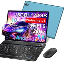 DMOAO 2026 Tablet 10.1 Inch 2-in-1 Android with inches, Blue picture