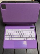 Purple Magnetic Magic Keyboard Bluetooth for iPad Air/Pro 11 inch Battery NEW picture