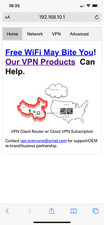 IPSec IKEv2 VPN Wireless hotspot or Wired Router, 12 months VPN service included picture