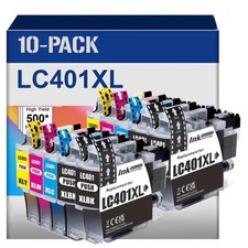 10Pack LC401XL Ink Cartridges For  Bro LC401 MFC-J1010DW MFC-J1012DW J1170DW picture
