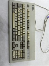 Vintage Dell AT101W GYUM90SK Mechanical Keyboard w/ PS/2 Connector picture