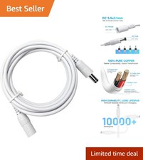 Pure Copper 6ft DC Power Extension for Cameras and More picture