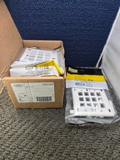 (QTY 10) HUBBELL IFP212W: I-Station™ Plate, Double Gang, 12-Port - White picture