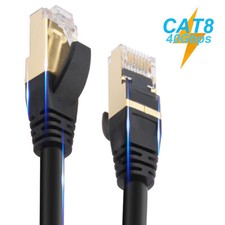 [1-5Pack] Cat8 Network Cable Lot - 40Gbps Fast Speed - Supports Cat7/Cat6/Cat5e picture