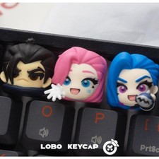 League of Legends LOL Keycaps Kaisa Key cap for Mechanical Keyboard Jinx Gift picture