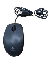 Logitech M-100 M-U0026 Gray 2 Button Scroll,  Wired usb Mouse  Works Great  picture