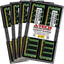 A-Tech 512GB 8x 64GB 4Rx4 PC4-23400 ECC Load Reduced LRDIMM Server Memory RAM picture