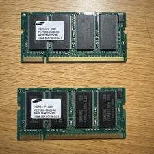 2x SAMSUNG 128MB DDR-266 PC2100s RAM Memory picture