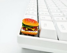 Artisan Hamburger Food Themed Keycaps for MX Mechanical Keyboards picture